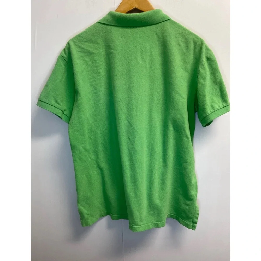 Polo Ralph Lauren Men's L Polo Shirt Green Orange Pony Logo Classic‎ Fit